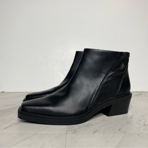 New! Franco Sarto Fina Black Faux Leather Western Bootie 9M - Picture 14 of 14